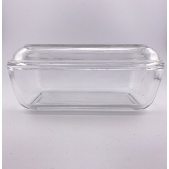 Cow Glass Refrigerator Dish with Lid Country Butter Dish Arcoroc France Vintage - Picture 5 of 9